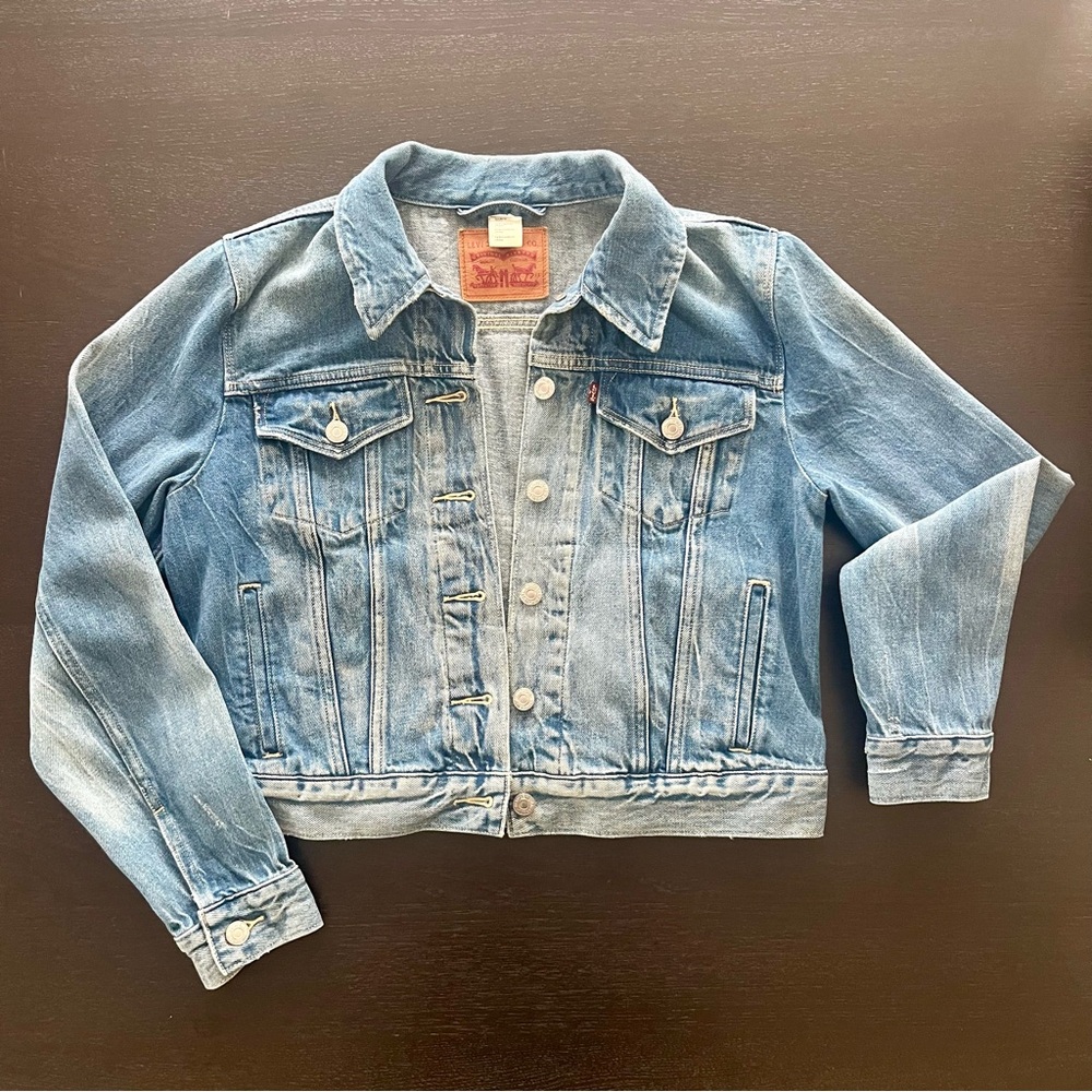 Levi's Cropped Trucker Denim Jean Jacket